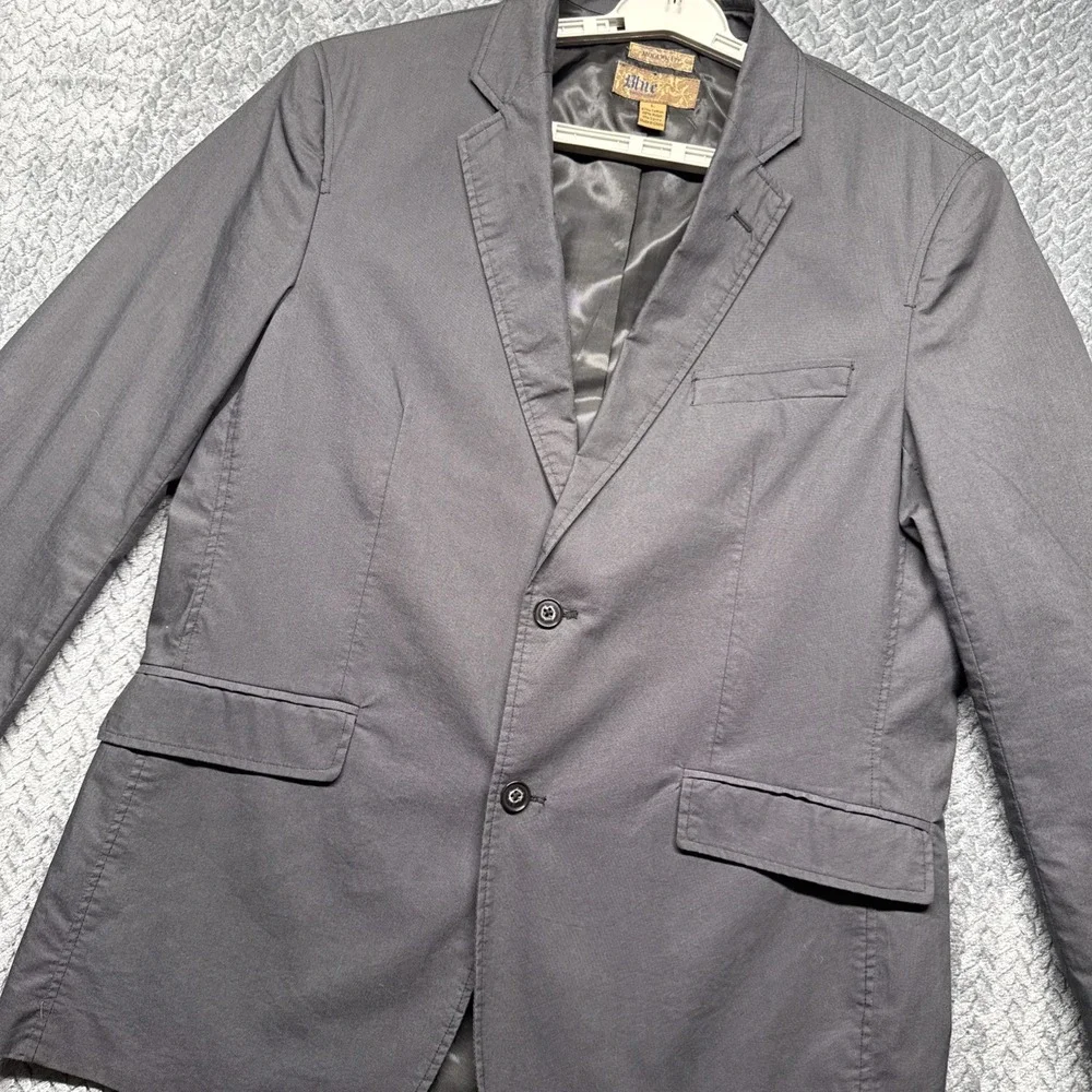 Pronto Uomo Blue Label Sport Jacket Men Sz L Modern Fit Cotton Nylon Lycra Blend